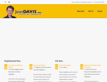 Tablet Screenshot of councillordavis.com